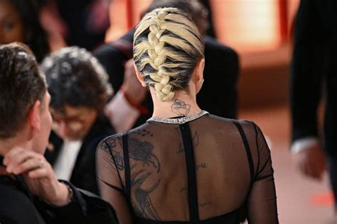 Lady Gaga's Shadow Roots at the 2023 Oscars | POPSUGAR Beauty