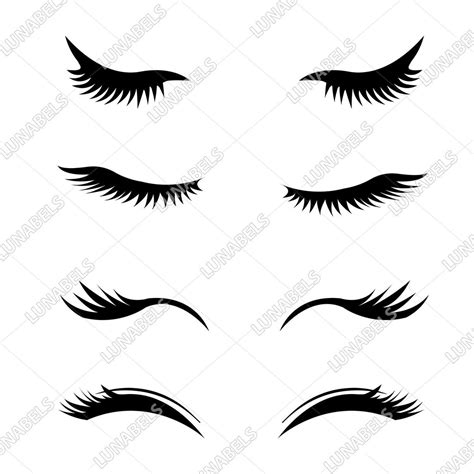 Eyelashes Svg, Eyelashes Clipart, Makeup, False Eyelashes, Eyelash ...