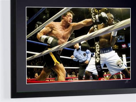 Rocky Balboa (2006) - Rocky Vs Mason Dixon - Fine Art Photography - Luxury Wooden Framed 70X50 ...