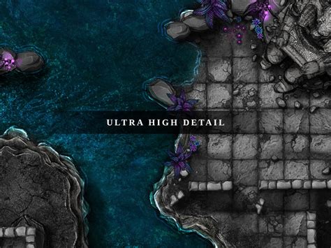 Underdark Ruins Battlemap, Dnd Battle Map, D&D, Battle Map, Dungeons ...