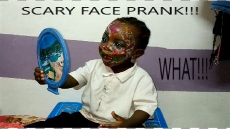 SCARY FACE PRANK / ON A 2 YEARS OLD - YouTube