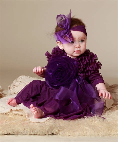 KidCutreTure Tia Purple Baby Dress - Pink Princess