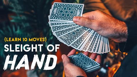 Learn 10 Sleight-Of-Hand Card Moves in Slow Motion (Magic Tutorial) - YouTube