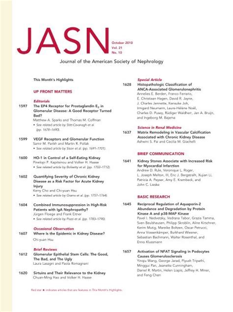 TOC (PDF) - Journal of the American Society of Nephrology