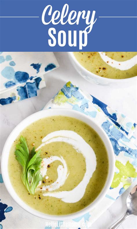 Celery Soup (Easy + Delicious Recipe) | Hello Little Home