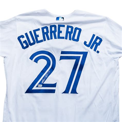 Vladimir Guerrero Jr. Autographed Authentic Jersey - Silver Ink