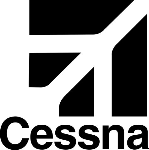 Cessna Logo Black and White (1) – Brands Logos