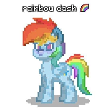 rainbow dash pony town skin 🌈 em 2024