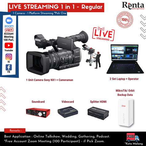 Rental dan SewaLive Streaming 1 in 1 - Reguler di Malang Jawa Timur ...