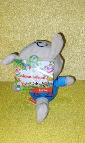 Nickelodeon Rocko's Modern Life Plush Sqeaky Dog Pet Toy Nicktoons The ...