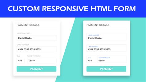 Create html form,web form,responsive design by Williamturner24