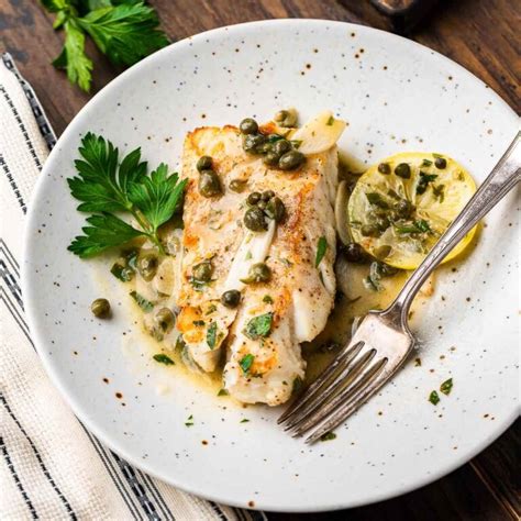 Cod Piccata - Sip and Feast