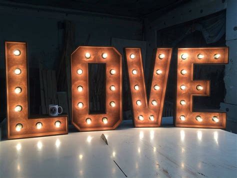 Large Marquee Letters Rustic Wedding LOVE Sign Barn Wedding LOVE ...