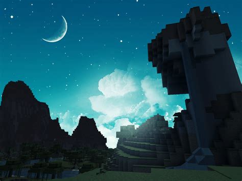 Minecraft Night Sky Wallpaper