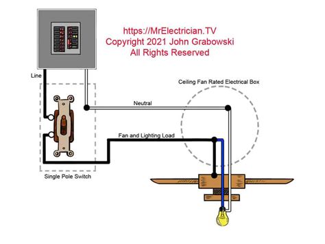 3 Wire Ceiling Fan Switch Wiring Diagram