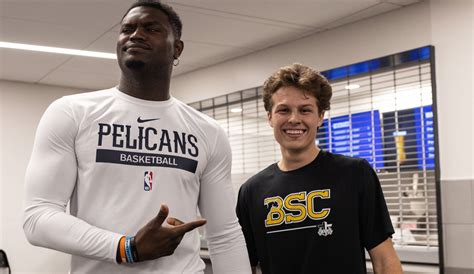 Zion Williamson recreates viral moment from high school with Bryson ...