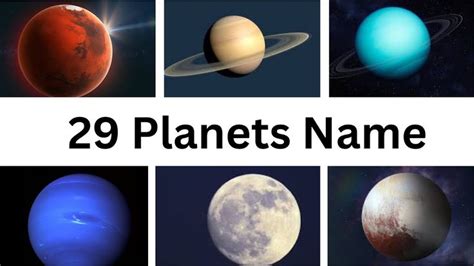 Names of Solar System Planets in English