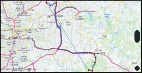 What is the driving distance from Atlanta United States to Lithonia United States? Google Maps ...