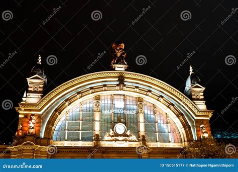 FRANKFURT, GERMANY - SEP 3 2018. Facade of Frankfurt Central Train ...