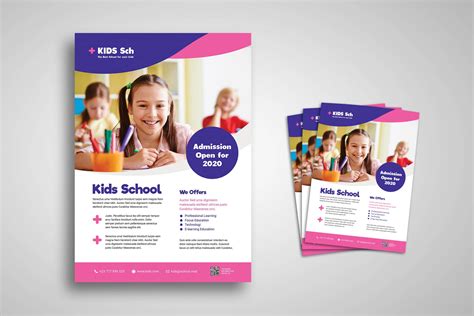 Flyer Template – Kids School Admission pertaining to School Brochure ...