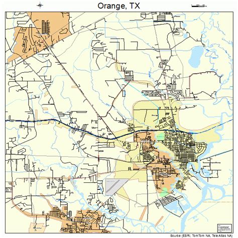 Orange Texas Street Map 4854132