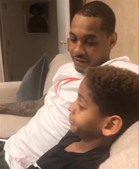 Father-Son Moment: Carmelo Anthony Talks Basketball With His Son Kyian (Video) | | The Baller ...
