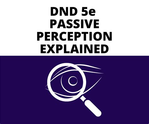 DnD 5e Passive Perception Explained - The GM Says