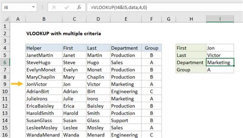 Excel Vlookup Multiple Criteria Basic Excel Tutorial - Riset