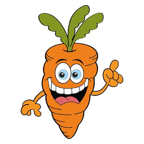 Funny Carrot Face Vector - Design Shop by AquaDigitizing