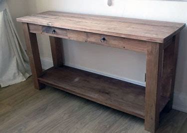 40 Stunning Reclaimed Wood Console Tables