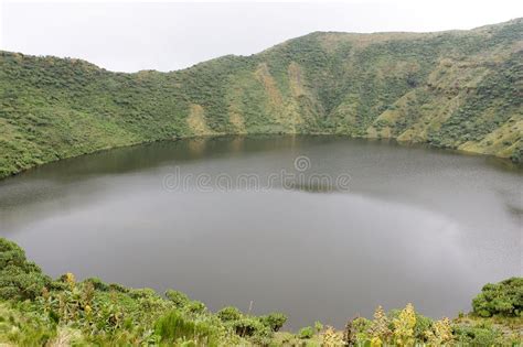 Bisoke crater lake stock photo. Image of sport, tourism - 20066122