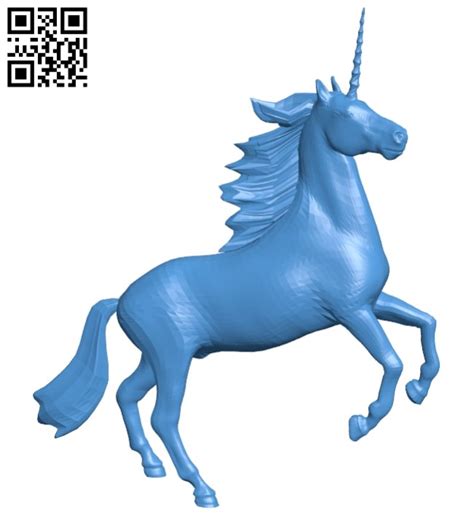 Unicorn statuette B005559 download free stl files 3d model for 3d printer and CNC carving ...