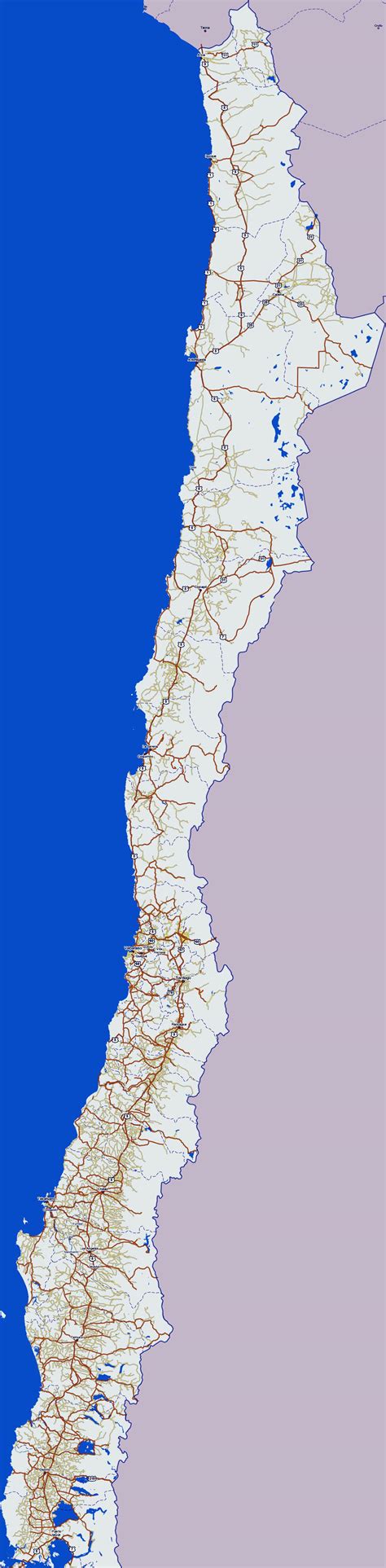 Chile Maps | Printable Maps of Chile for Download
