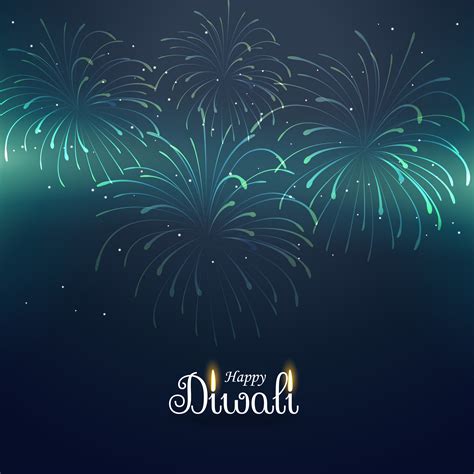 diwali greeting background with fireworks - Download Free Vector Art ...