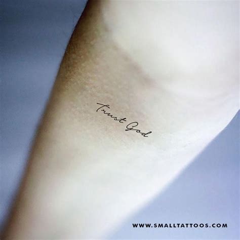 Trust God Temporary Tattoo (Set of 3) in 2021 | Tattoos, Small hand ...