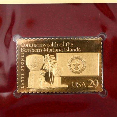 "Golden Replicas of United States Stamps" Two Album Collection | EBTH