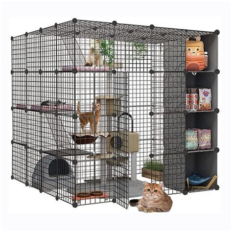 Manufacturer Stainless Steel Metal 4 Tiers Cat Kennels Condo Boarding ...