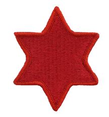 Sixth Infantry Division Patch- color