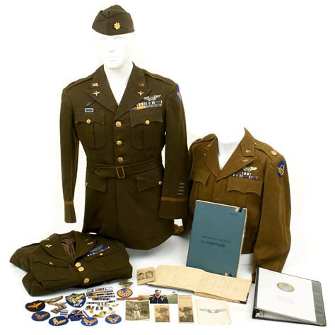 Original U.S. WWII KIA B-17 Navigator 305th Bomb Group Silver Star Named and DFC Uniforms and ...