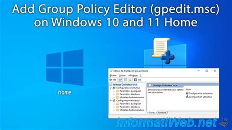 Add Group Policy Editor (gpedit.msc) on Windows 10 and 11 Home ...