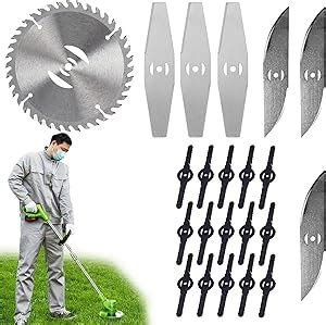 Brush Cutter Blade Metal Blade，strimmer Cordless Spare Blade，garden Grass Strimmers Contains ...