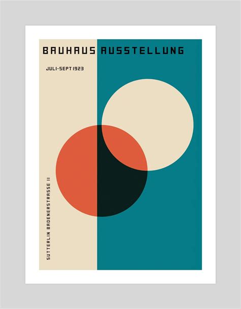 Bauhaus Ausstellung 1923 Circles | Vintage advertising posters, Stylish ...