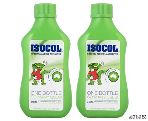 2 x Isocol Rubbing Alcohol Antiseptic 345mL | Catch.co.nz