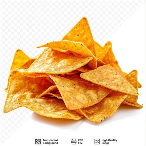 Premium PSD | Nachos chips isolated nacho snack mexican triangle corn ...