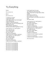 Try Everything Lyrics.pdf - Try Everything Intro Oh oh oh oh oh Mmm Oh ...