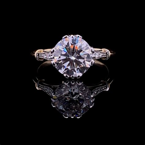 Vintage 3.3ct Lab Diamond Solitaire – Storm Baker Jewellers