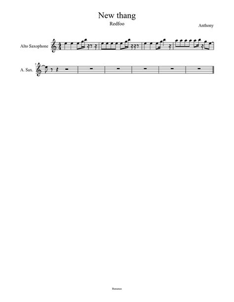 New thang Sheet music for Saxophone (Alto) (Solo) | Musescore.com