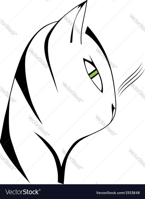 Cat head Royalty Free Vector Image - VectorStock