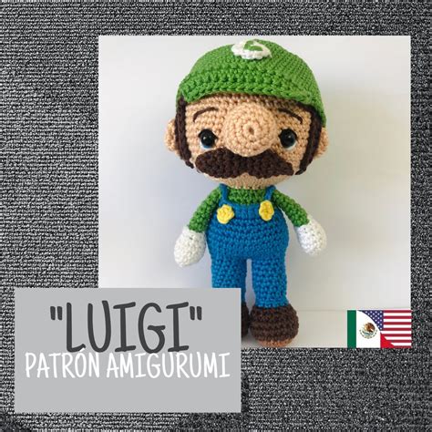 Crochet // luigi Amigurumi Pattern / luigi Amigurumi Pattern, PDF Pattern // ENGLISH & ESPAÑOL ...