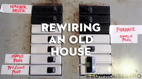 Rewiring an old house - Row House Reno